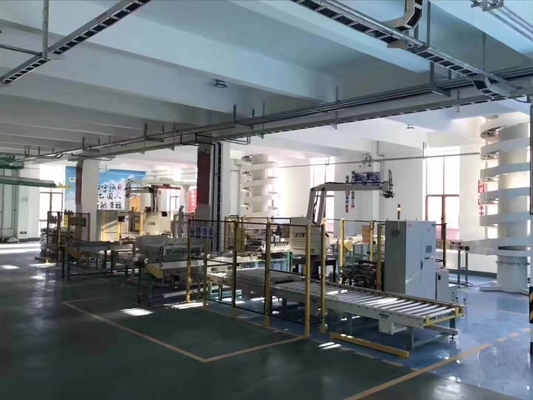 100NL/최소한도 로봇식 부대 Palletizer 산업 포장 PLC 자동적인 Palletizing 체계