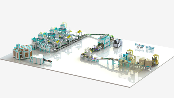 0.6MPa 삼상 로봇식 부대 Palletizer 진공 큰 부대 음식 자동적인 패킹 선