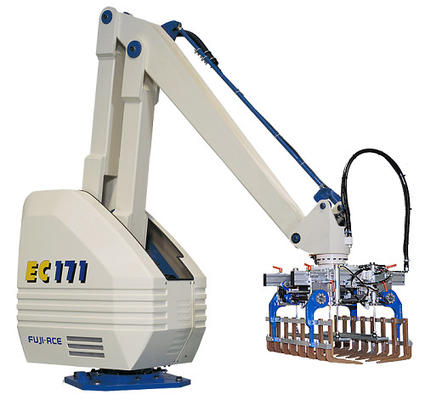 산업 4KVA 100m3/H 로봇식 부대 Palletizer Eco 자동적인 판지 상자 포장기